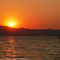 Buy canvas prints of Sunset over Marmaris, Turkey by Graham Lathbury
