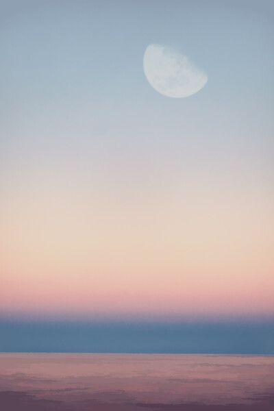 Moon over a tropical ocean Picture Board by Travel and Pixels 