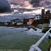 Buy canvas prints of Cromer Town and beach by Stuart Chard