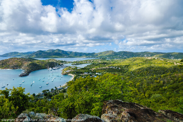  View of English Harbor from Shirley Heights Picture Board by Travel and Pixels 