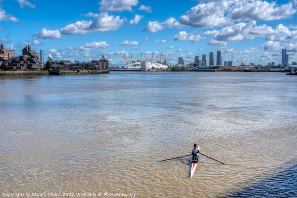 Canoe on the River Thames Picture Board by Travel and Pixels 
