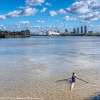 Buy canvas prints of Canoe on the River Thames by Stuart Chard