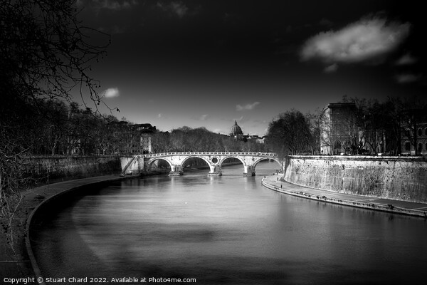  River Tiber and St Peters Basilica Vatican Picture Board by Travel and Pixels 