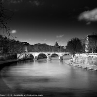 Buy canvas prints of  River Tiber and St Peters Basilica Vatican by Stuart Chard