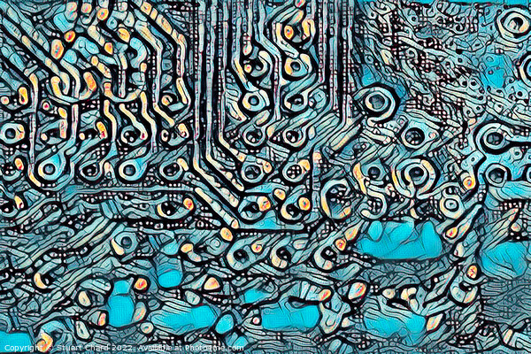 Abstract circuit Board Texture Picture Board by Travel and Pixels 