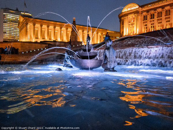 Birmingham City Fountain and civic buildings Picture Board by Travel and Pixels 