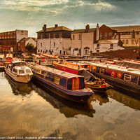 Buy canvas prints of Birmingham Canal Boats by Stuart Chard