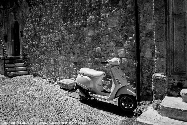 Scooter in Rhodes Old Town Picture Board by Travel and Pixels 