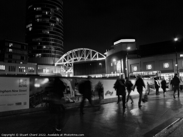 Birmingham city at night Picture Board by Travel and Pixels 