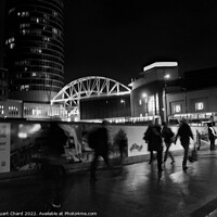 Buy canvas prints of Birmingham city at night by Stuart Chard
