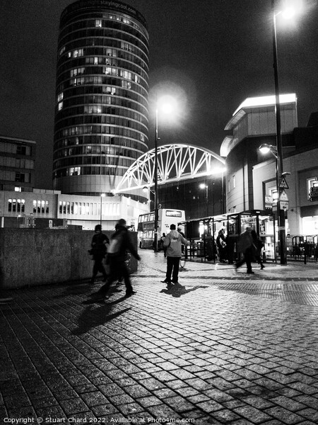 Birmingham city at night Picture Board by Travel and Pixels 