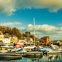 Buy canvas prints of Padstow harbour and fishing boats by Stuart Chard