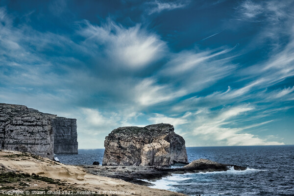 Gozo Island Cliffs in Malta Picture Board by Stuart Chard