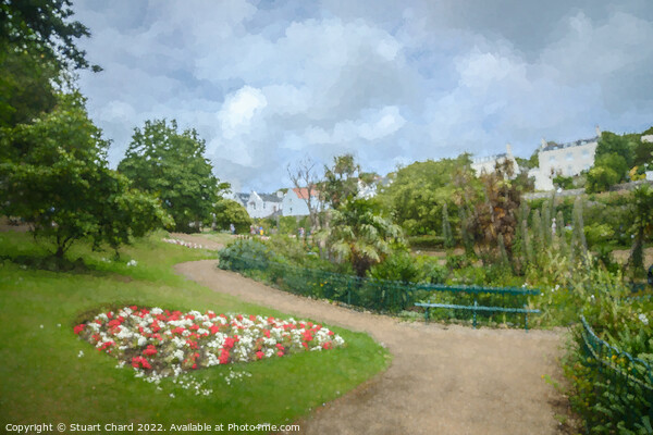 Candie Gardens Guernsey Picture Board by Travel and Pixels 