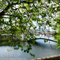 Buy canvas prints of River Liffey in Dublin by Stuart Chard