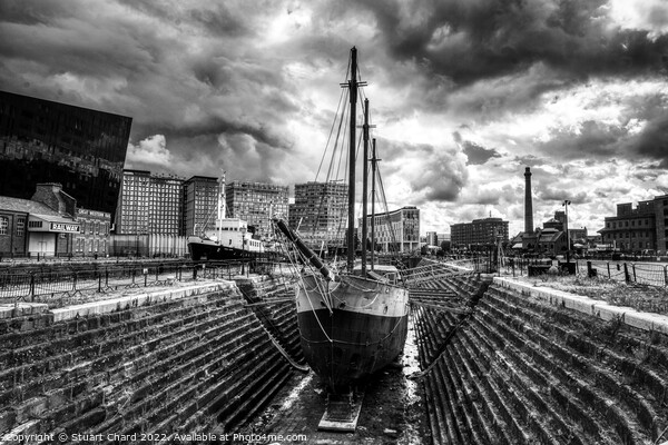 Ship in Dry Dock Liverpool Picture Board by Travel and Pixels 