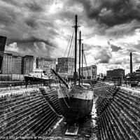 Buy canvas prints of Ship in Dry Dock Liverpool by Stuart Chard