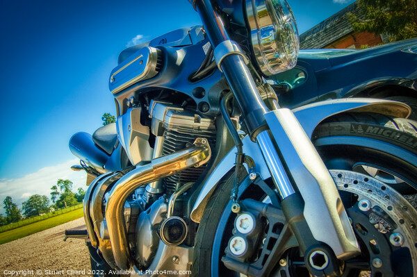 Arty Motorbike Picture Board by Stuart Chard