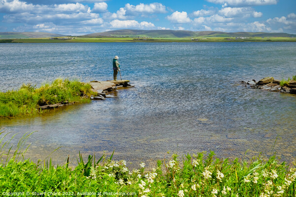 Trout Fishing on the Loch of Harray Picture Board by Travel and Pixels 