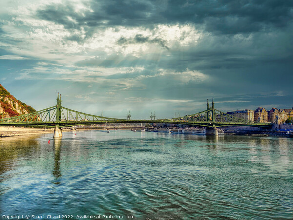 Bridge over the river Danube at Budapest Picture Board by Travel and Pixels 