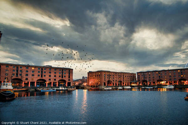 Liverpool Albert Dock at dusk Picture Board by Travel and Pixels 
