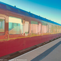Buy canvas prints of Steam train coaches at Chasewater by Stuart Chard