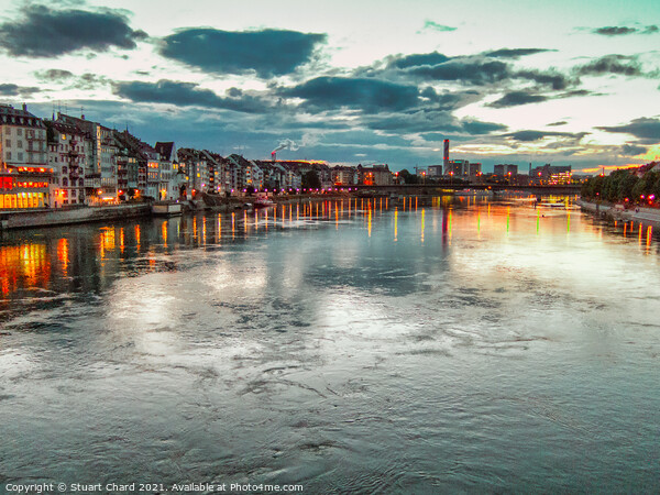 River Rhine at Sunset Picture Board by Travel and Pixels 