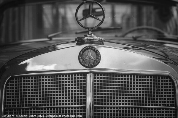 Vintage Mercedes Benz Car Picture Board by Travel and Pixels 