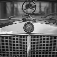 Buy canvas prints of Vintage Mercedes Benz Car by Stuart Chard