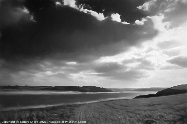 River estuary with dunes and beach at Hayle in Nor Picture Board by Stuart Chard