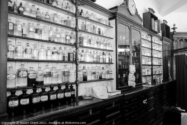 Old English Victorian  Pharmacy Picture Board by Stuart Chard