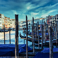 Buy canvas prints of Rialto bridge and Grand Canal in Venice, Italy. by Stuart Chard