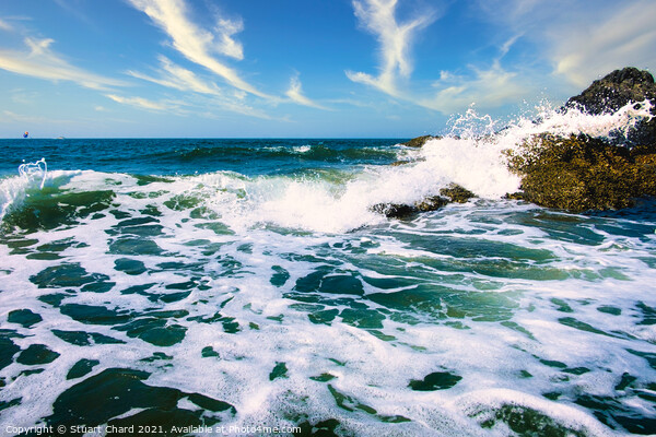 Crashing Waves Goa Coastline Picture Board by Travel and Pixels 