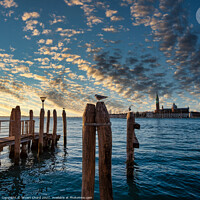 Buy canvas prints of Venice bay at sunset   by Stuart Chard