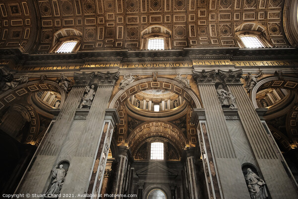 St Peter's Basilica Rome Picture Board by Stuart Chard