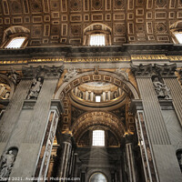 Buy canvas prints of St Peter's Basilica Rome by Stuart Chard