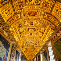 Buy canvas prints of Paintings on the ceiling in the Gallery of Maps, a by Stuart Chard