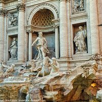 Buy canvas prints of Trevi Fountain in Rome by Stuart Chard