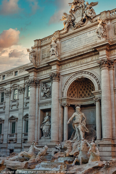 Trevi Fountain in Rome Picture Board by Travel and Pixels 