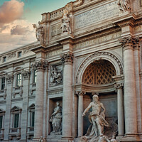 Buy canvas prints of Trevi Fountain in Rome by Stuart Chard