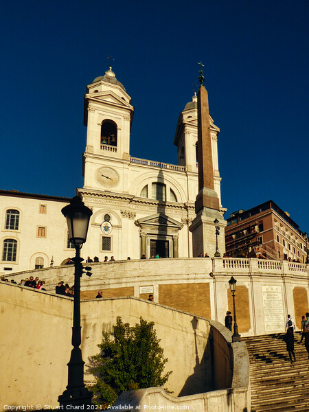 The Spanish Steps & church of Trinita dei Monti Ro Picture Board by Travel and Pixels 