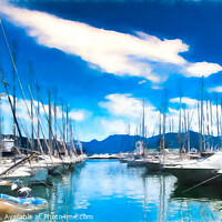 Buy canvas prints of Netsel Marina, Marmaris Turkey by Stuart Chard