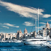 Buy canvas prints of Malta, Vittoriosa Yacht Marina by Stuart Chard
