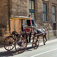 Buy canvas prints of Horse and carriage in Valetta Malta by Stuart Chard