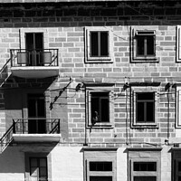 Buy canvas prints of Valletta apartments and windows by Stuart Chard