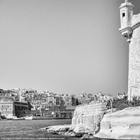 Buy canvas prints of Looking back to Valletta from Vittoriosa Birgu by Stuart Chard