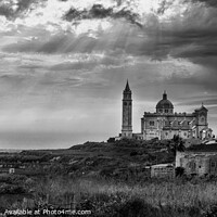Buy canvas prints of Church in scenic landscape on the island of Gozo,  by Stuart Chard