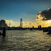 Buy canvas prints of London sunset by Samuel Riches