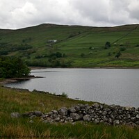 Buy canvas prints of View over Wet Sleddale Reservoir towards Sleddale Hall  in the distance by Peter Wiseman