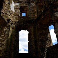 Buy canvas prints of The remains of a tower at Farleigh Hungerford Cast by Peter Wiseman